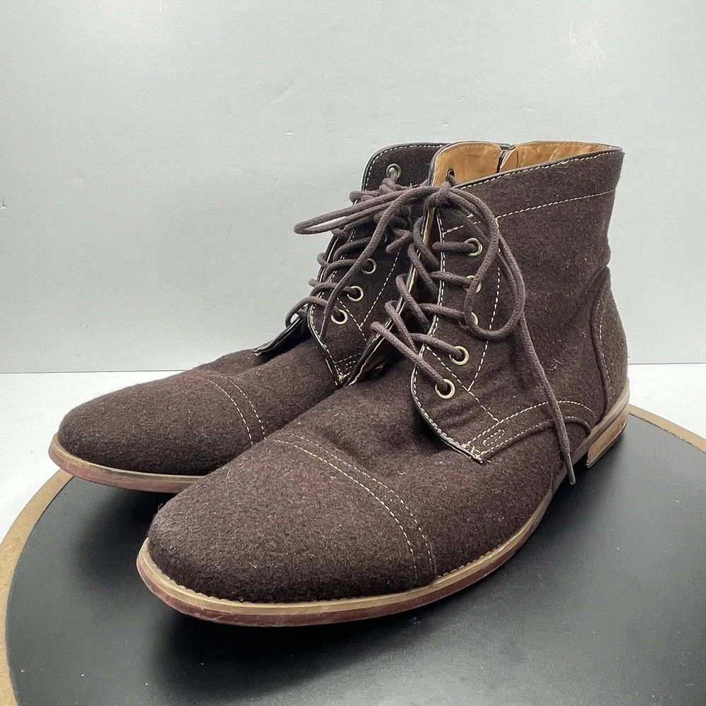 Giorgio Brutini Ankle Boots Men Size 11 Cap Toe Brown Casual Heritage